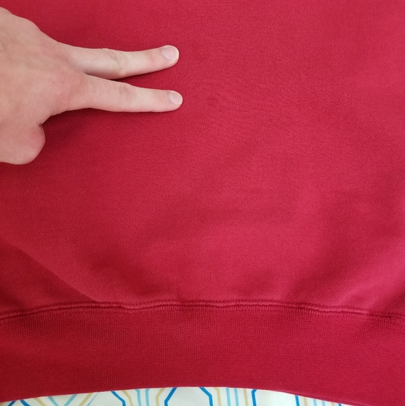 Vintage Mercedes Benz Embroidered Sweatshirt Red - Picture 7 of 8